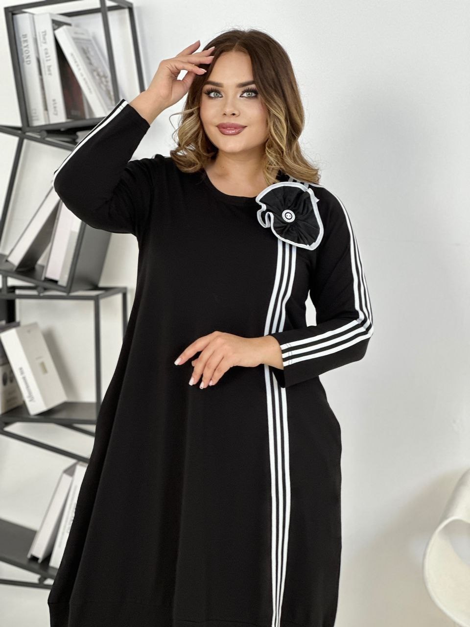 платье женское больших размеров трикотажное,спортивное платье,стильное платье,платье трикотажное,платье