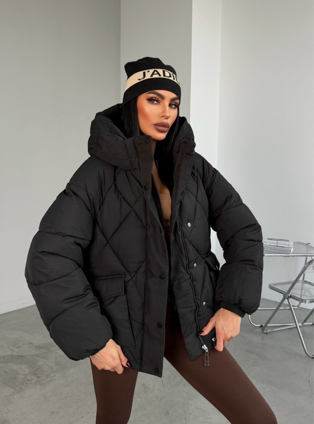 демисезонная куртка,куртка женская,куртка женская голубая,куртка зимняя оверсайз с капюшоном by button,куртка оверсайз