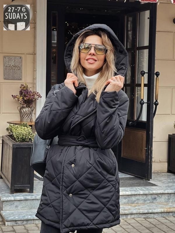 женская куртка с запахом,демисезонная куртка,пуховик халат с капюшоном,полупальто пальто,куртка стильная