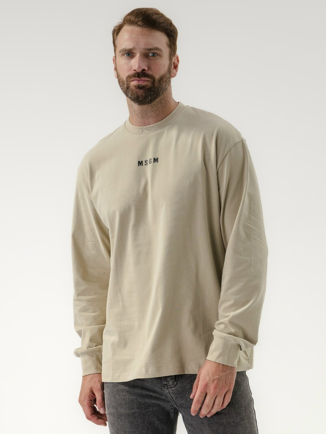 мужские свитшоты,бежевый лонгслив,лонгслив,лонгслив мужской,джемпера мужские