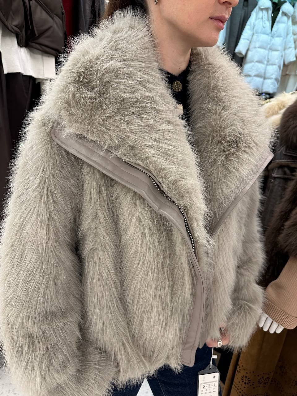 шубка,шуба короткая,женская шуба,дубленка меховая полушубок зимняя оверсайз zhukova lux