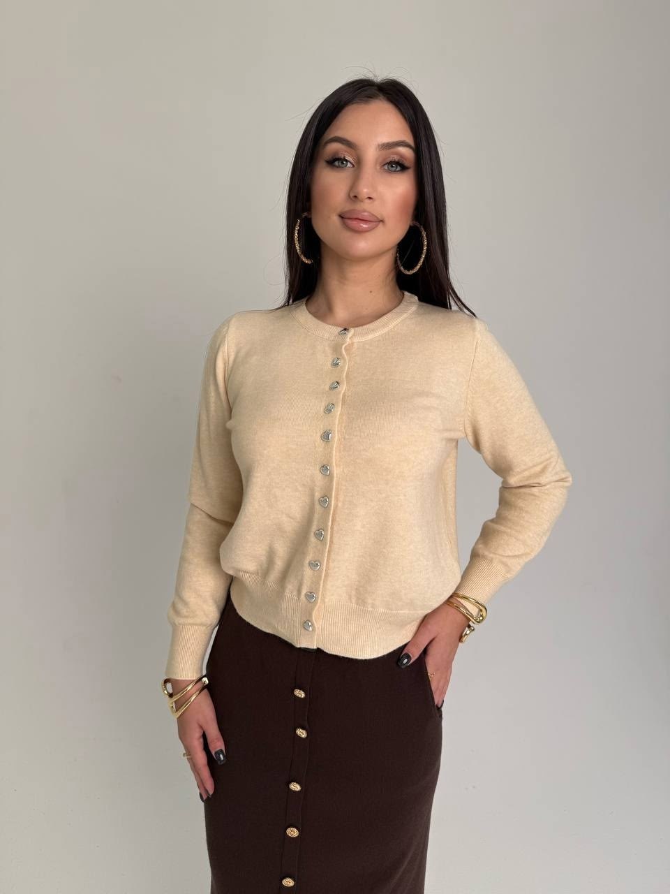 кардиган вязаный на пуговицах ziarma,кардиган на пуговицах,кардиган кофта,кашемировый кардиган короткий,женская кофта кардиган нэнси на пуговицах
