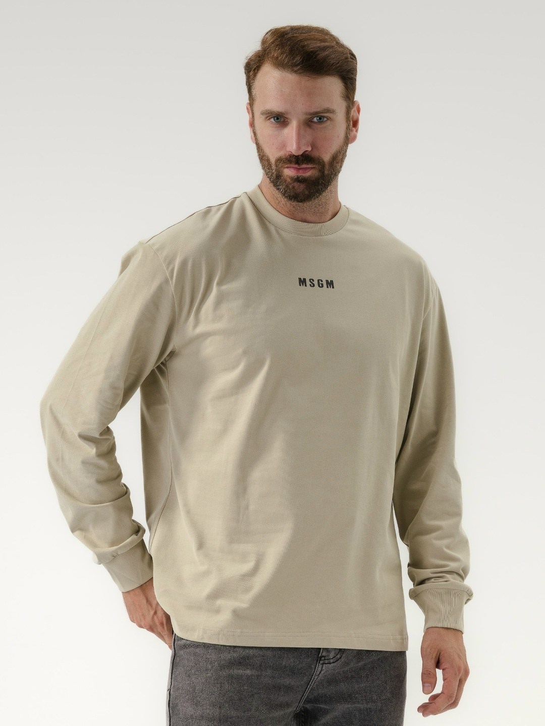 мужские свитшоты,бежевый лонгслив,лонгслив,лонгслив мужской,джемпера мужские