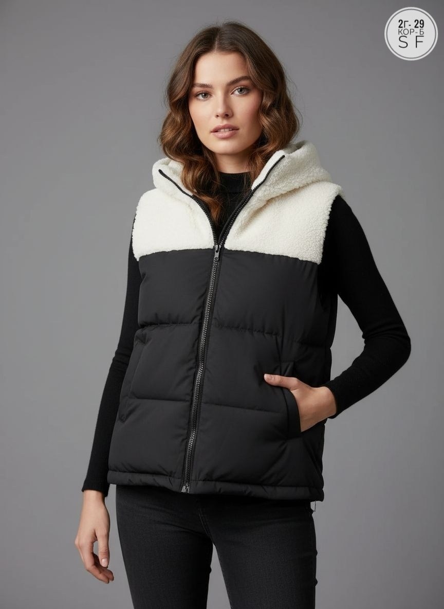 жилет утепленная,женский утепленный жилет,жилет женский,жилетка женская утепленная,жилетка с капюшоном