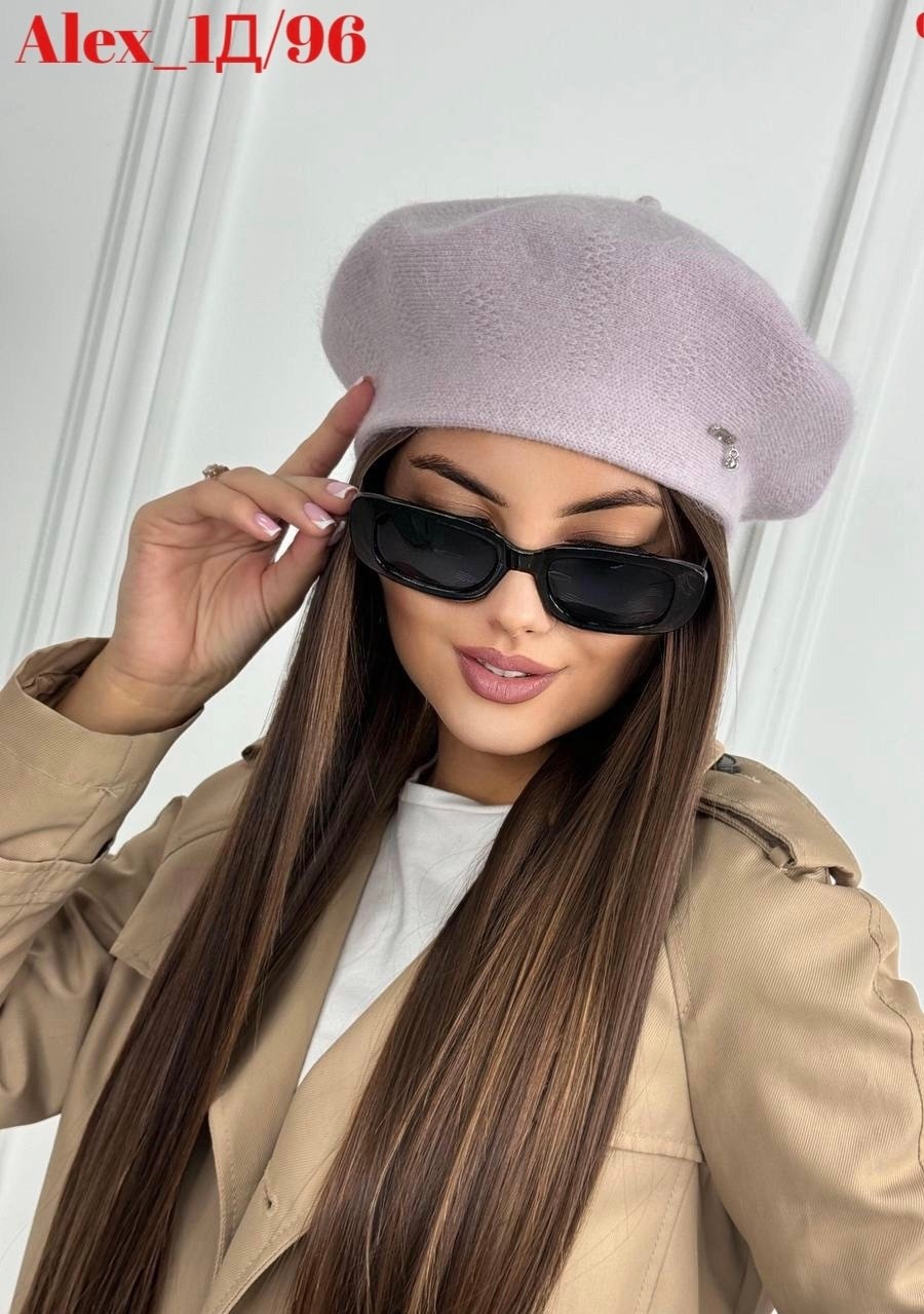 женский берет,берет женский зимний,берет из ангоры,берет,берет классический