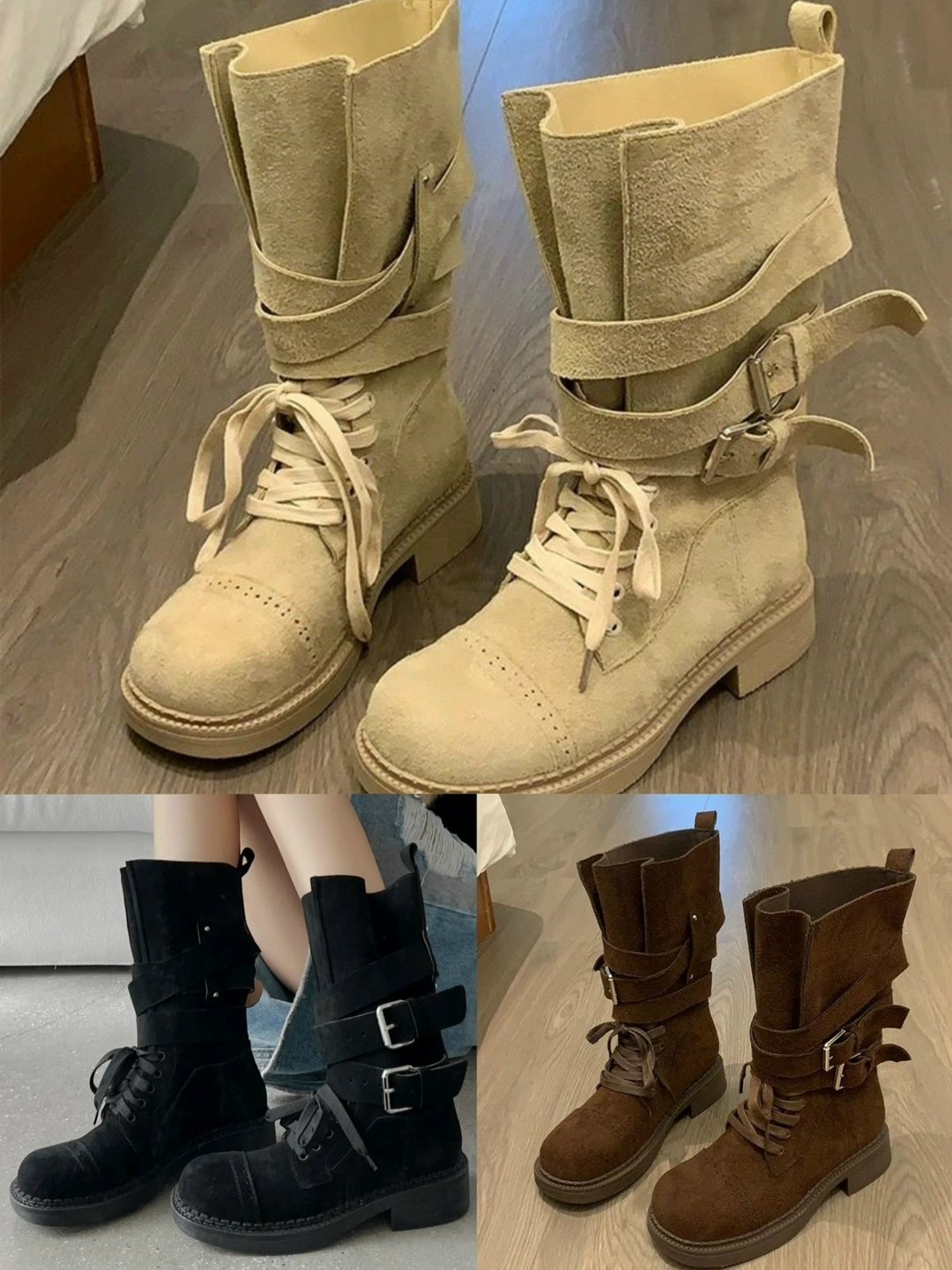 ,замшевые ботинки,женские ботинки,модные полусапожки,ботинки модные