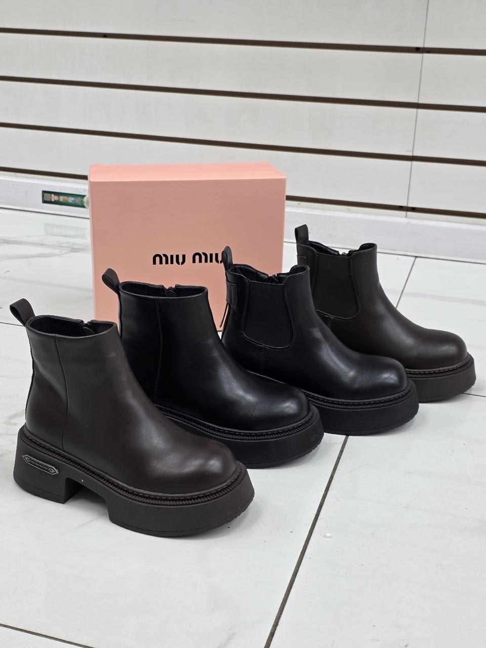 ,челси зимние miu miu premiumshoes,челси зимние miu miu,ботинки женские,ботинки женские зимние челси