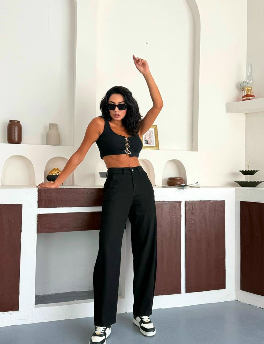 брюки с высокой талией,брюки широкие,брюки женские черные,брюки палаццо,черные брюки