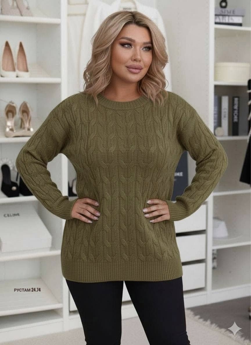 женский свитер,джемпер с косами,женские вязаные свитера,кофта женская,кофта вязаная