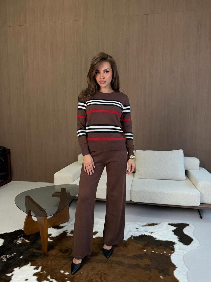 трикотажный костюм,трикотажный костюм с брюками и кофтой в полоску aisha comfort,трикотажный костюм женский,трикотажный костюм из кашемира,костюм повседневный