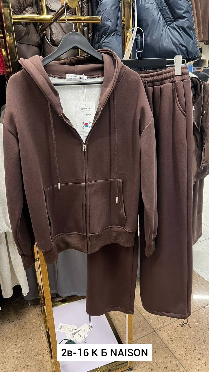 костюм спортивный со штанами палаццо и зип худи micca 362777071,костюм спортивный,женский спортивный костюм,спортивный костюм брючный на молнии с капюшоном оверсайз palessi,костюм женский