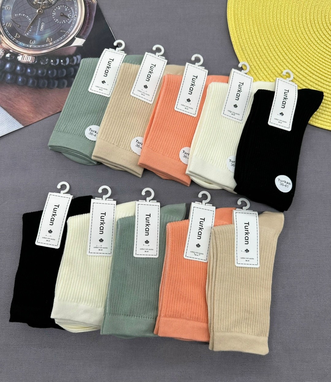 носки женские короткие набор 10 пар хлопок,носки женские 10 пар,носки женские,носки комплект,комплект носки женские