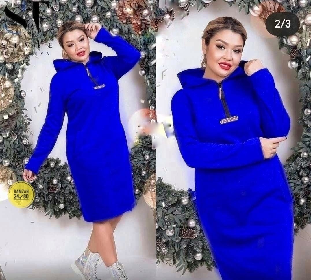 платье с капюшоном ,платье флис,женское платье ткань флис,платье спортивное с капюшоном,флисовое платье на 54,56,58,62 р