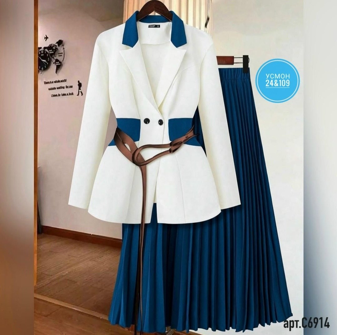костюм женский с юбкой,костюм с юбкой плиссе,костюм с юбкой,костюм с плиссированной юбкой,стильные женские костюмы
