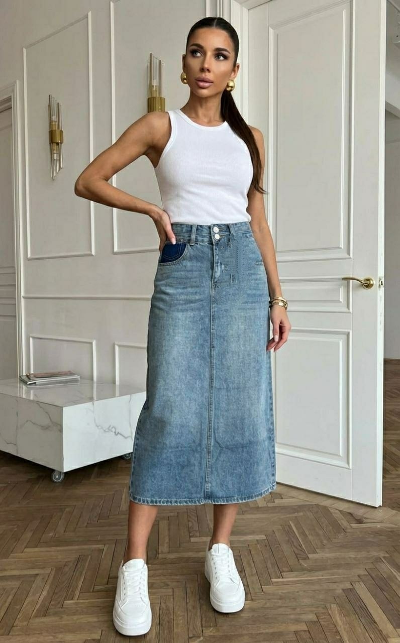 джинсовая юбка,джинсовая длинная юбка,юбка женская джинсовая,джинсовая юбка миди,юбка джинсовая макси