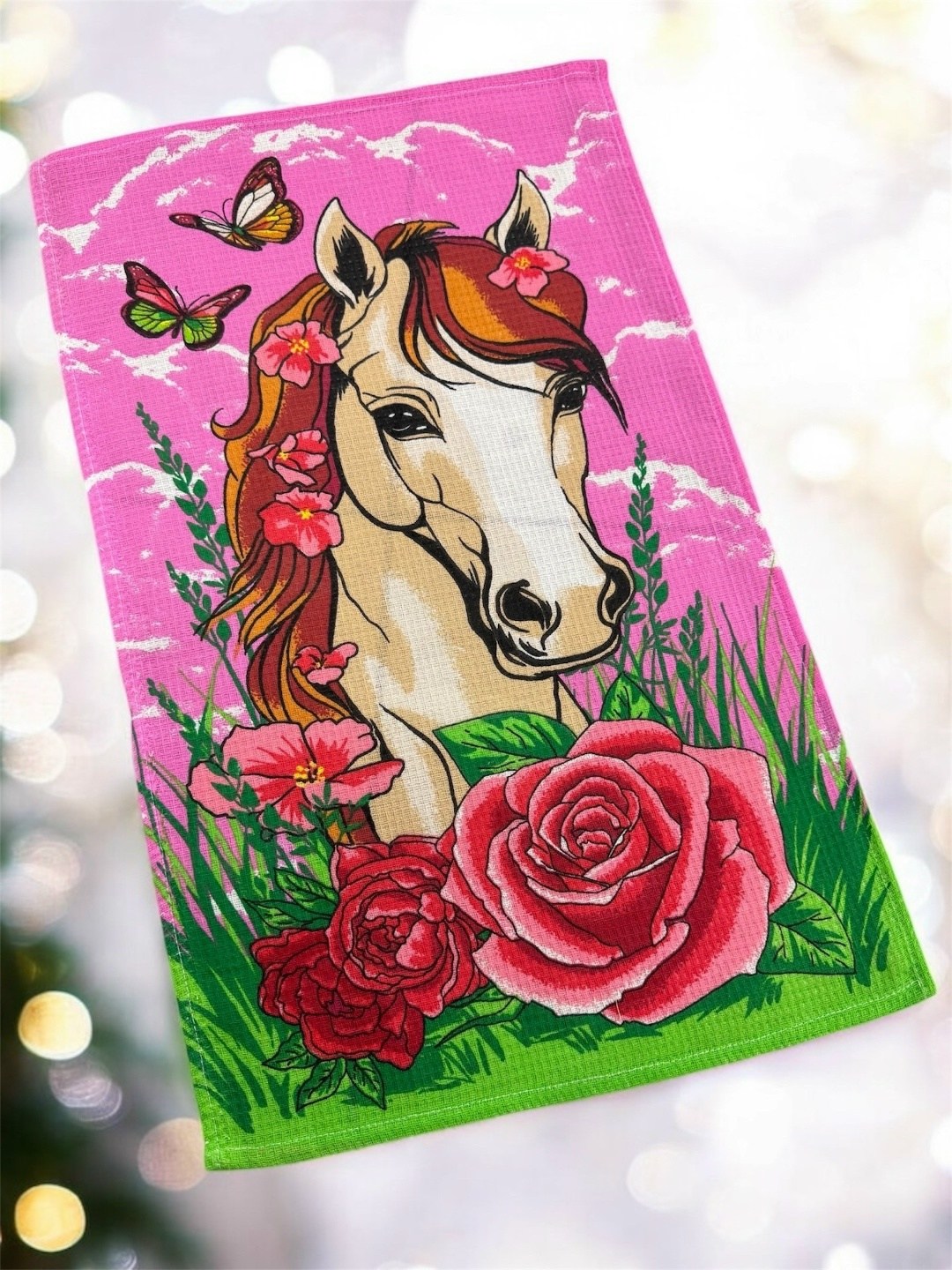 полотенца подарочная,алмазная мозаика лошади на подрамнике 40х50,лошадей,картина лошадей,полотенца вафельные