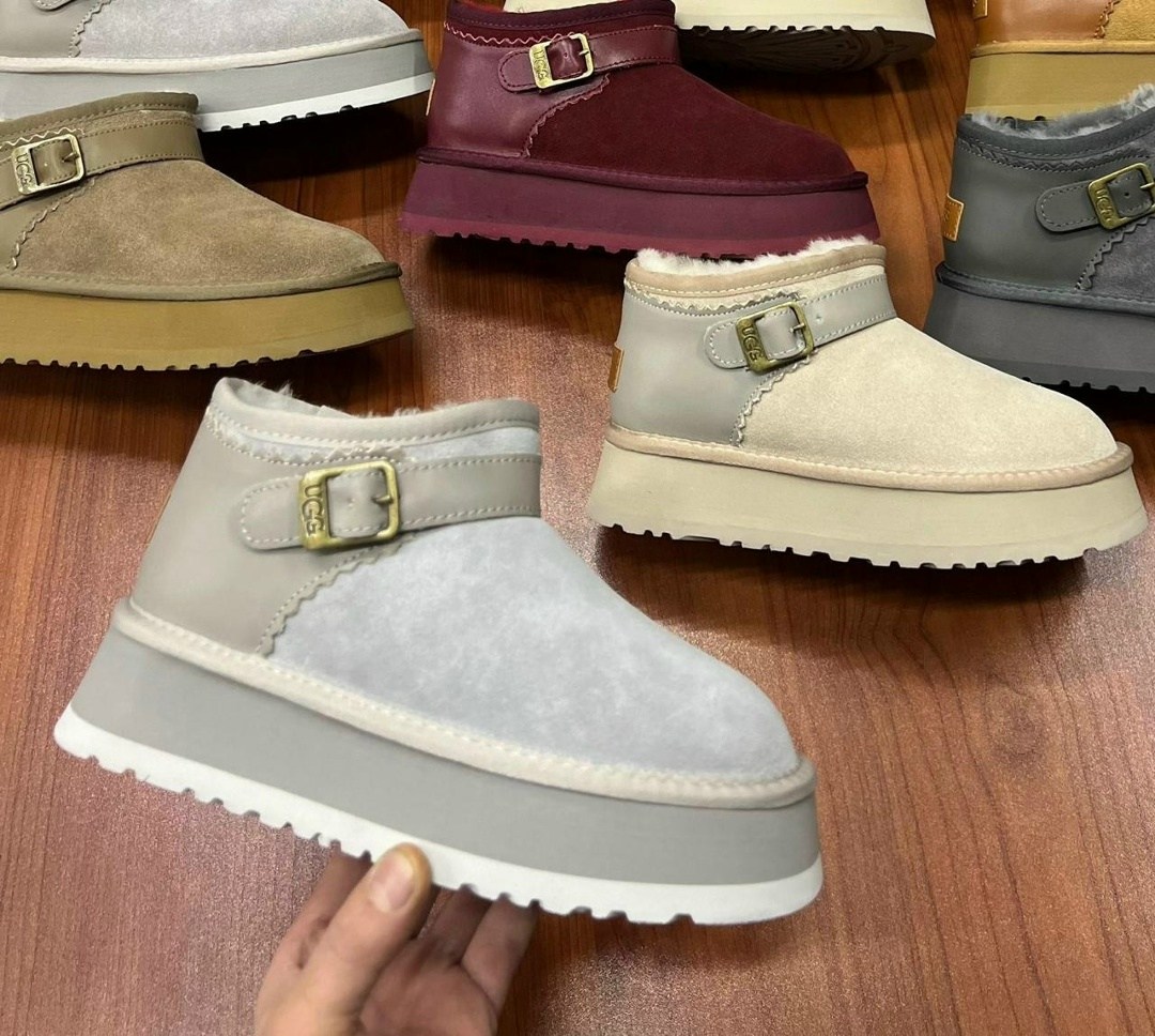 ,угги женские,женские угги ugg,ugg угги,классические утолщенные женские зимние ботинки из пуха 2025 года с пряжкой на ремне