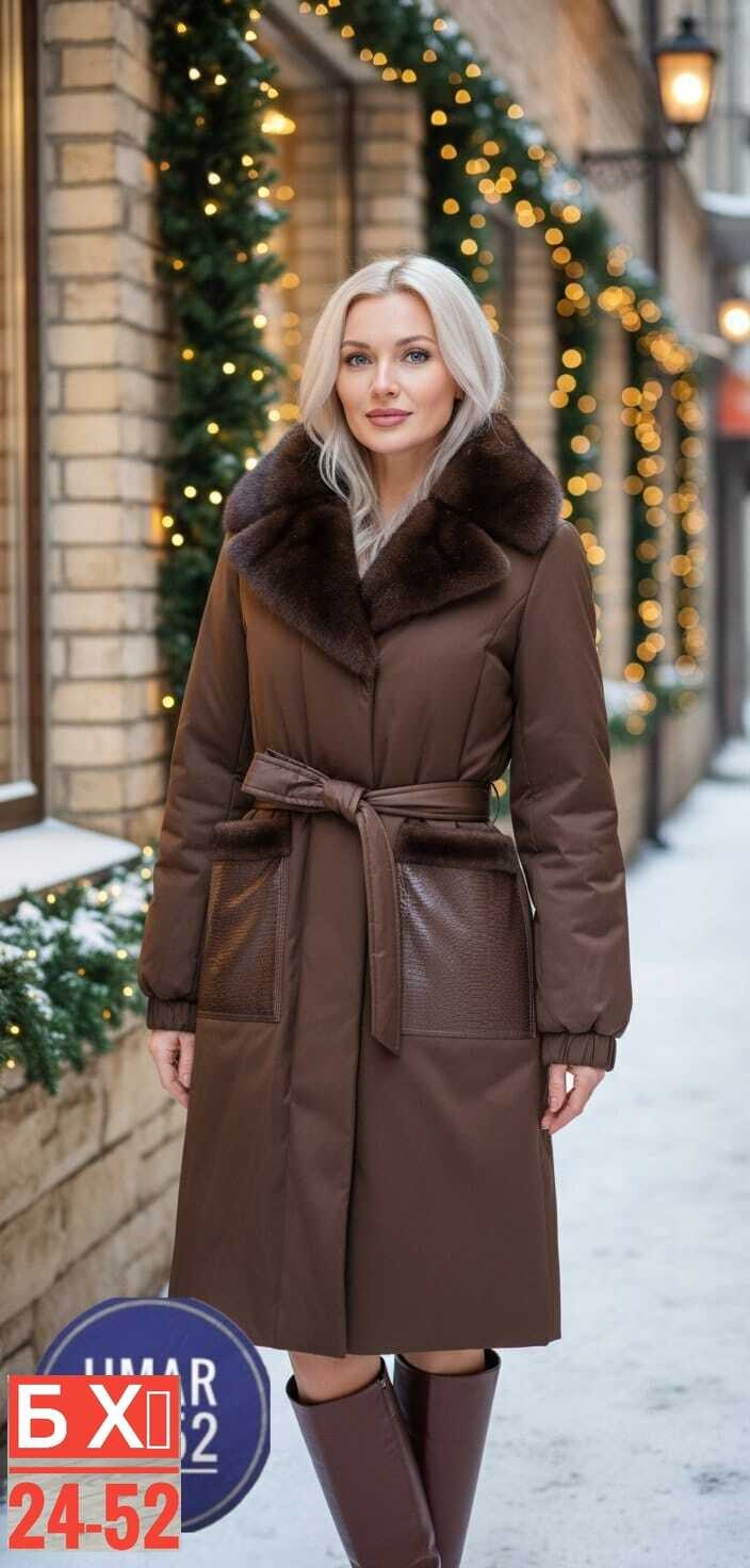 длинное зимнее пальто с мехом норки bomfurs,пальто женское зимнее с норкой натуральной люкс класса,зимнее пальто с меховым воротником,пальто женское,зимнее пальто