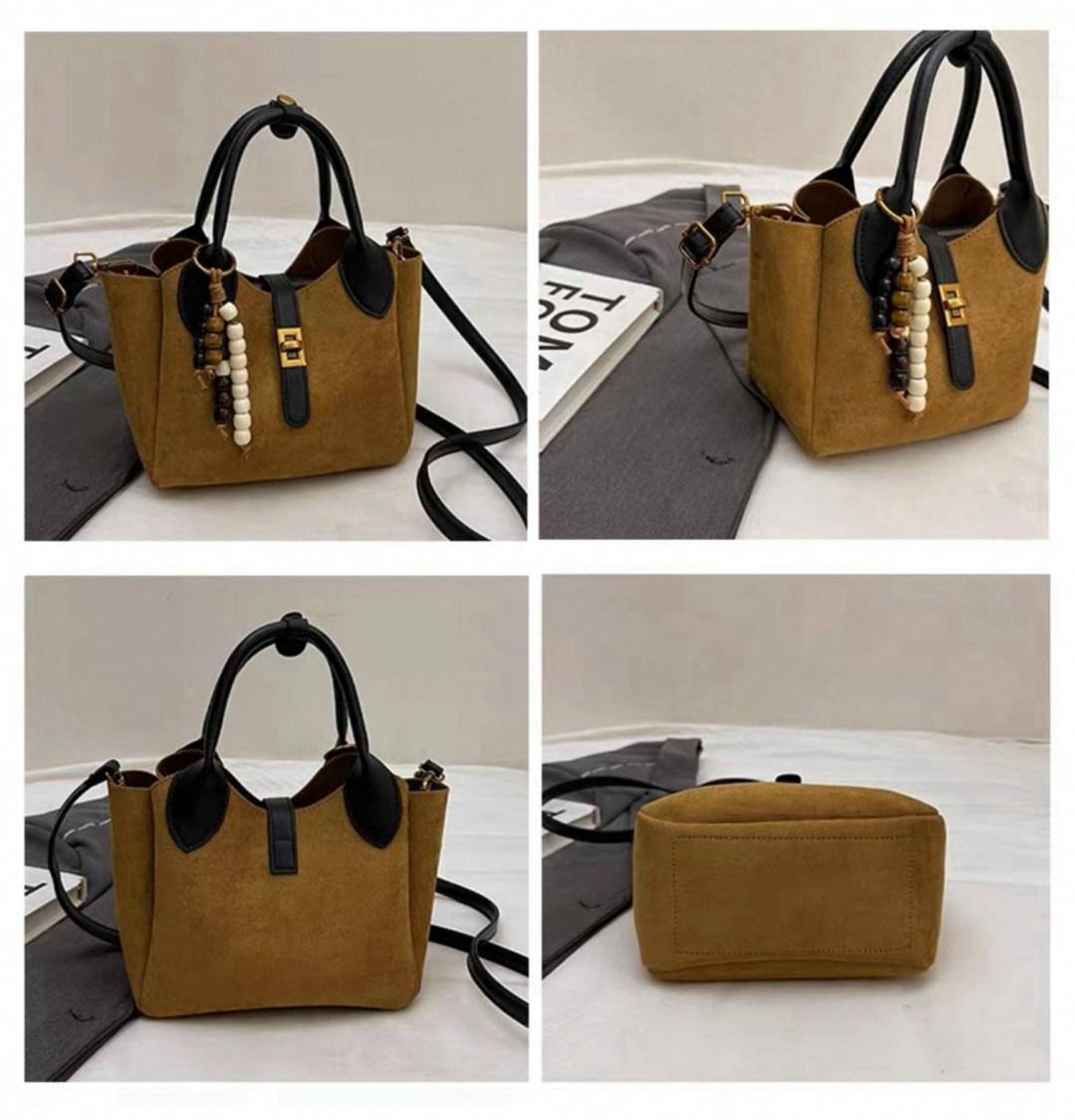 замшевая сумка,сумка женская,сумка женская замшевая,сумка тоут женская,винтажная женская сумка-трапеция из искусственной замши