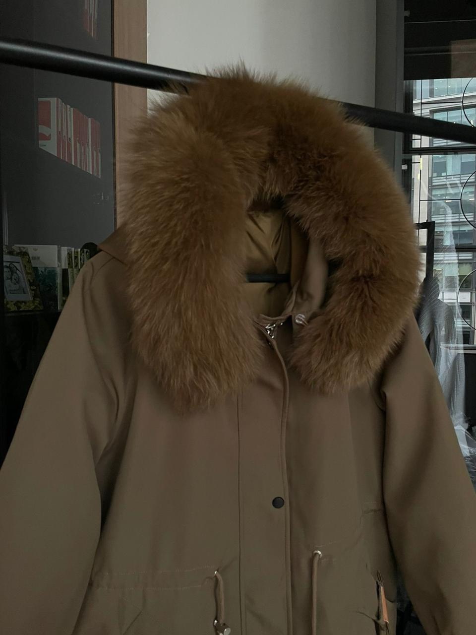 женская парка,парка женская с натуральным мехом,парка с мехом,зимняя одежда,пуховик женский