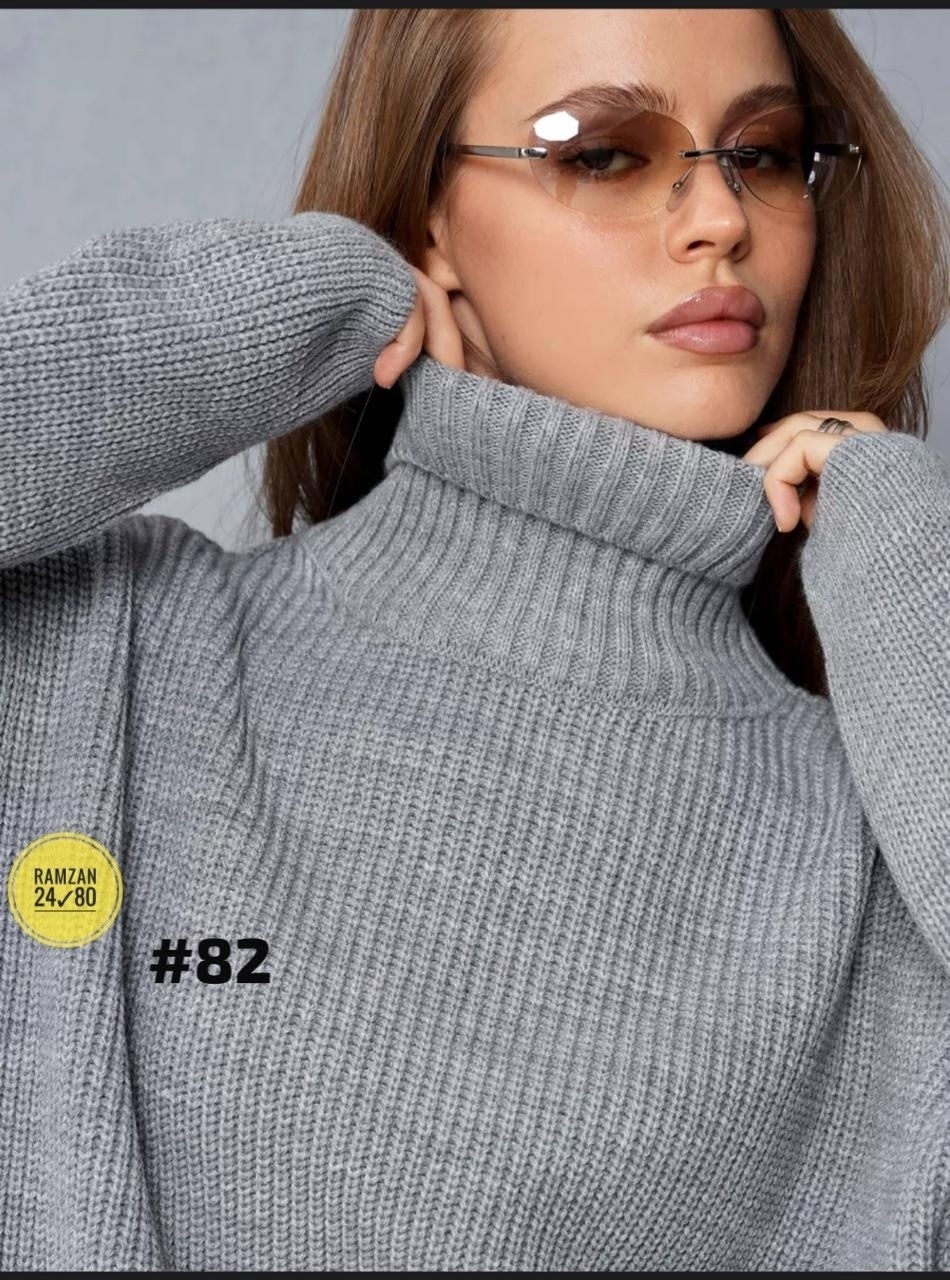 женский свитер оверсайз,свитера женские,свитер оверсайз с высоким воротником,свитер вязаный оверсайз с горлом,свитер женский с горлом оверсайз