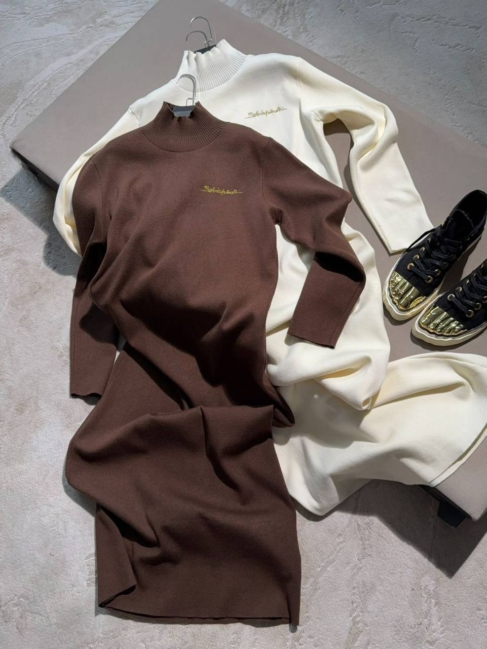 водолазка с логотипом celine cool casual wear,трикотажное платье,теплые платья