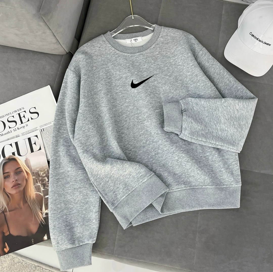 серый свитшот,свитшот nike,свитшот женская,мужской свитшот,nike серый укороченный свитшот