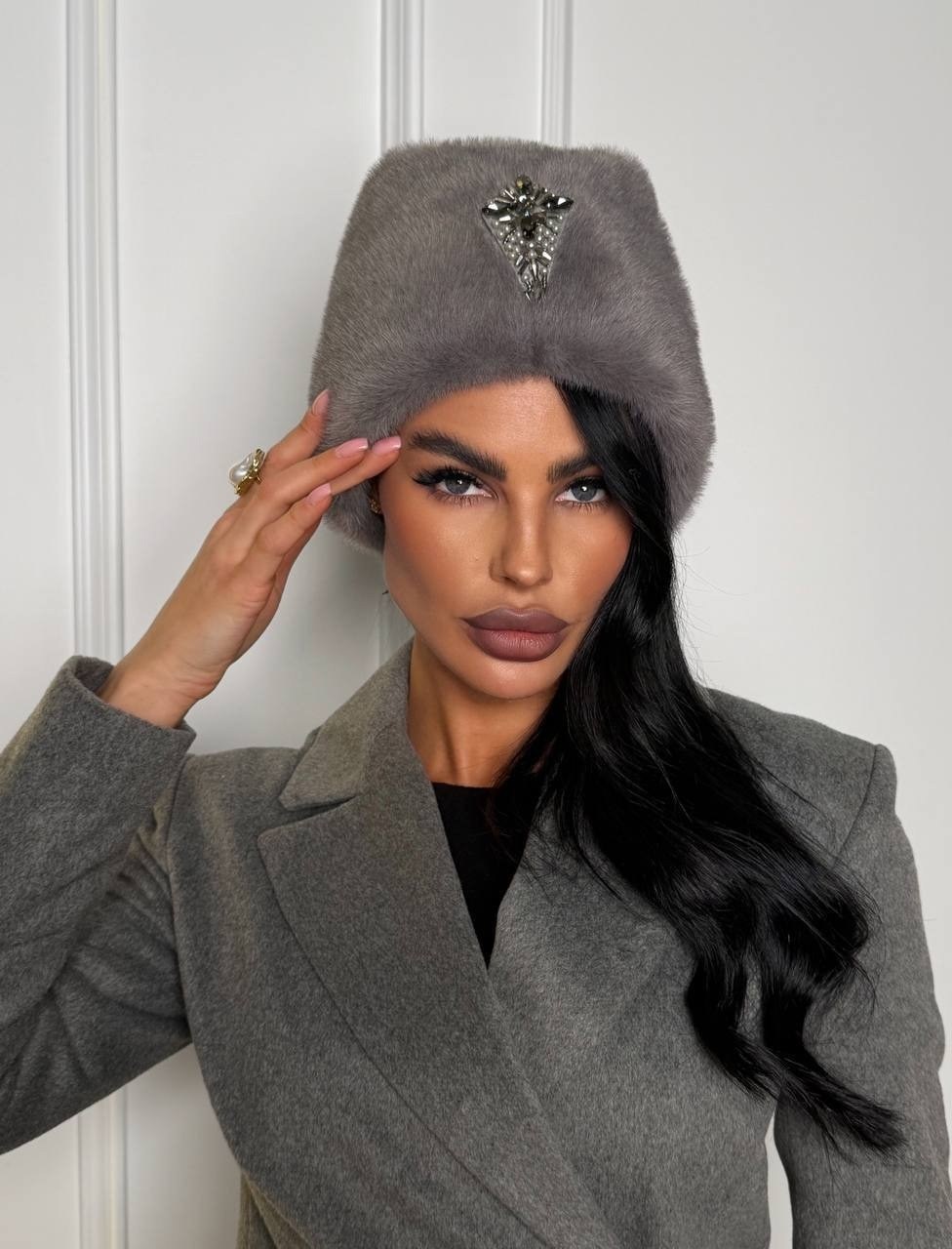 меховая шапка,шапка женская меховая,шапка женская,стильная шапка,женские меховые