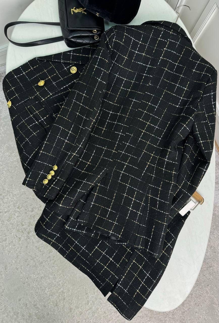 твидовый костюм с юбкой,твидовый костюм,твидовый костюм жакет,костюм женский твидовый пиджак и юбка арк17,костюм с юбкой