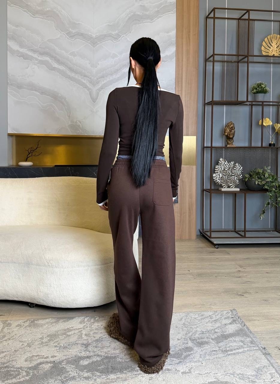 брюки теплые с начесом,брюки из трикотажа,брюки женские,коричневые брюки женские,спортивные женские брюки