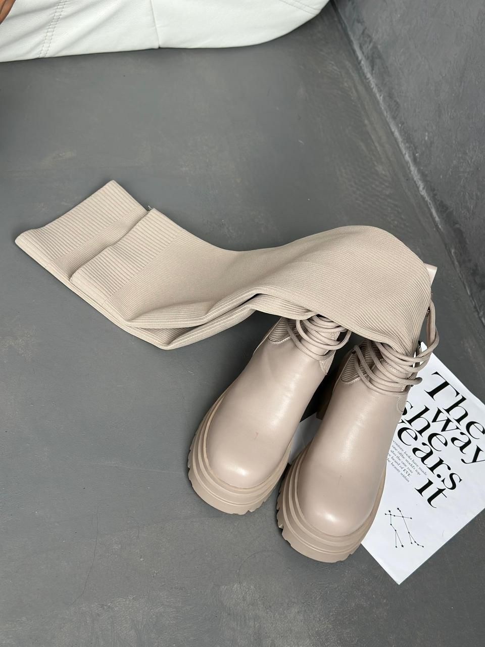 ботфорты женские,ботфорты бежевые,женские демисезонные ботфорты,женские сапоги,сапоги ботфорты