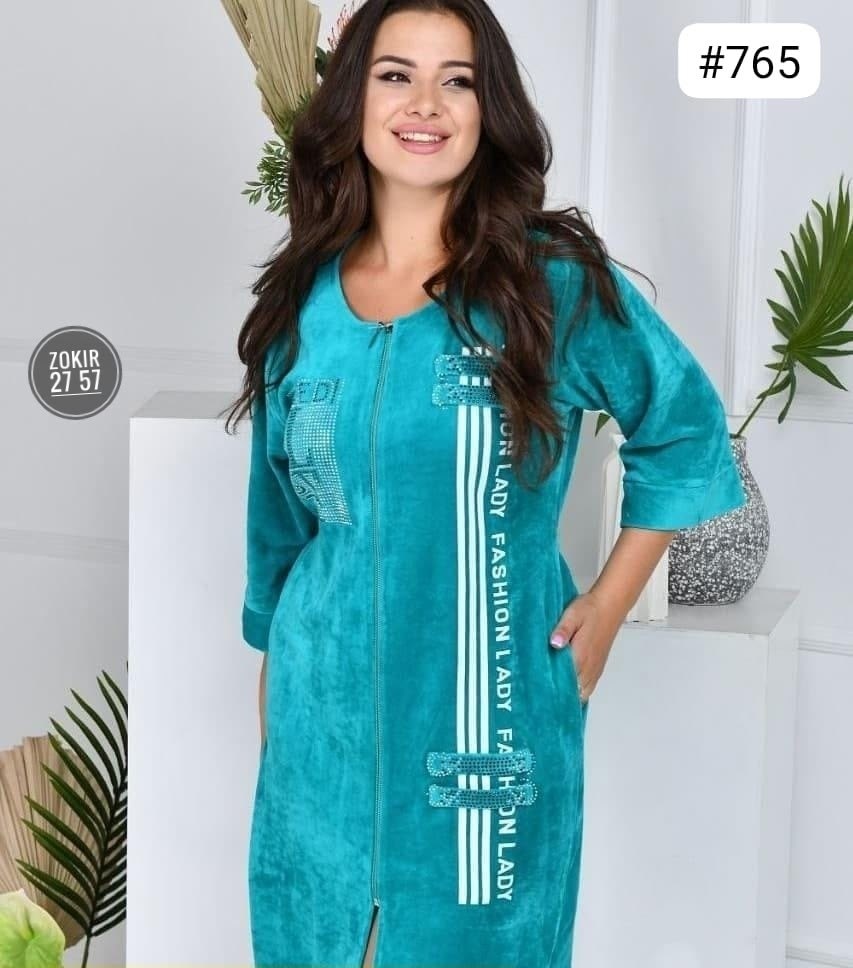 женский велюровый халат,велюровый халат,халат rentex style велюровый,велюровый халат на молнии,халат велюровый больших размеров