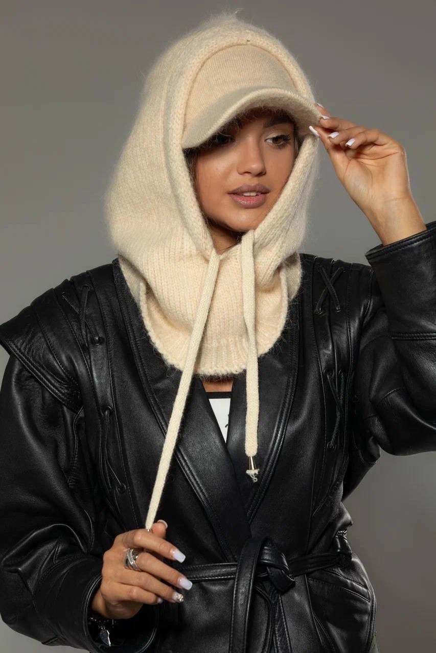 капор из ангоры,капор женский капюшон,капор женский вязаный,капор капюшон,капор ангора