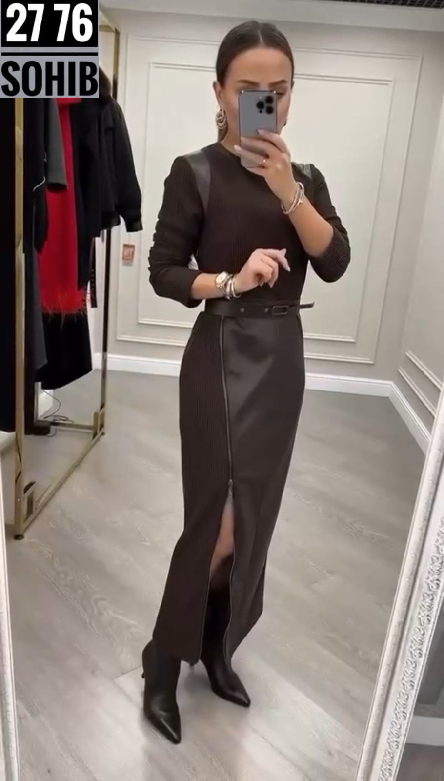 длинная кожаная юбка,платье женская,трикотажное платье,платье длинное,юбка из экокожи