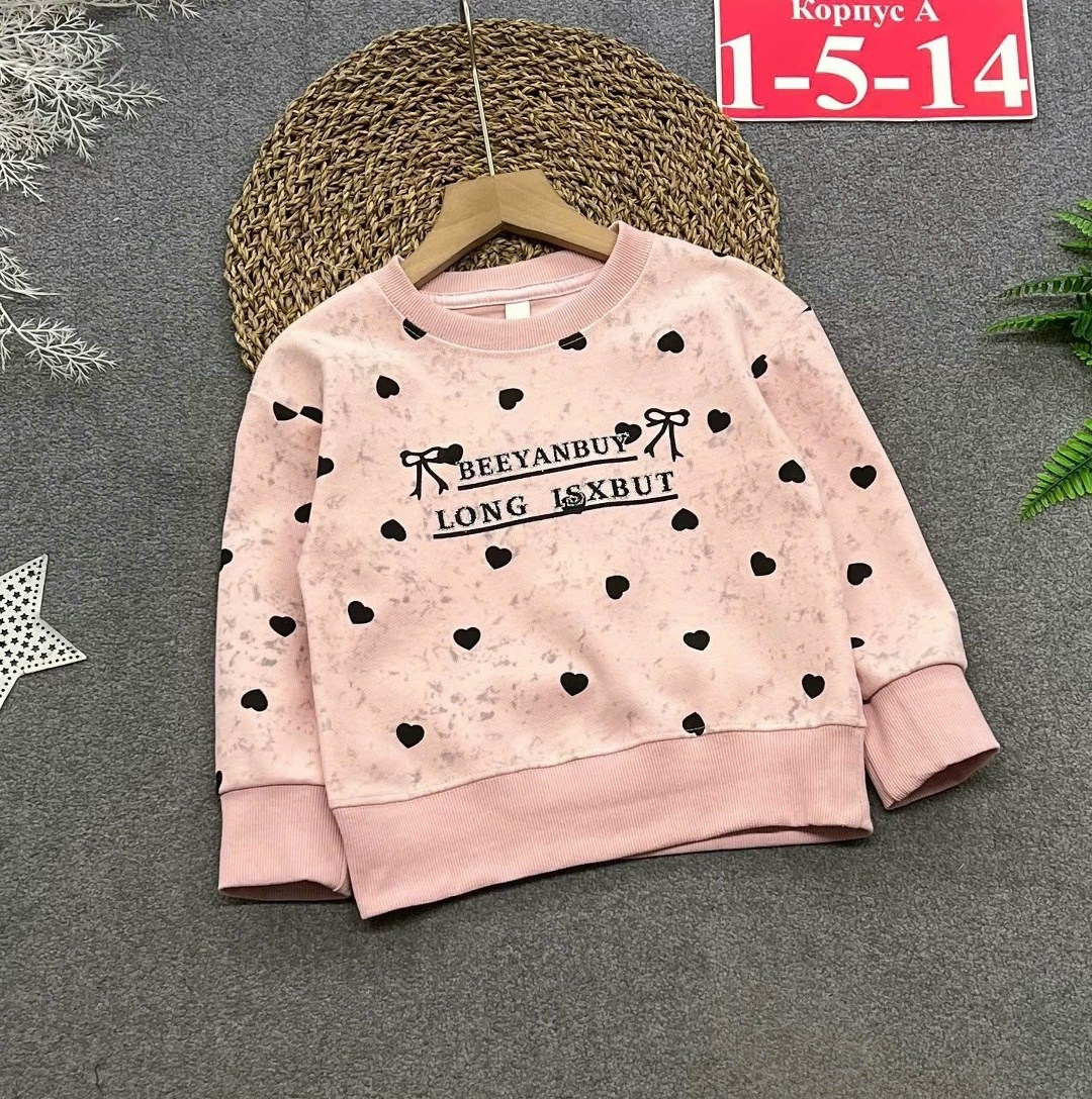 cвитшот для девочки,детский свитшот,розовый свитшот,толстовка для девочек,кофта для девочек