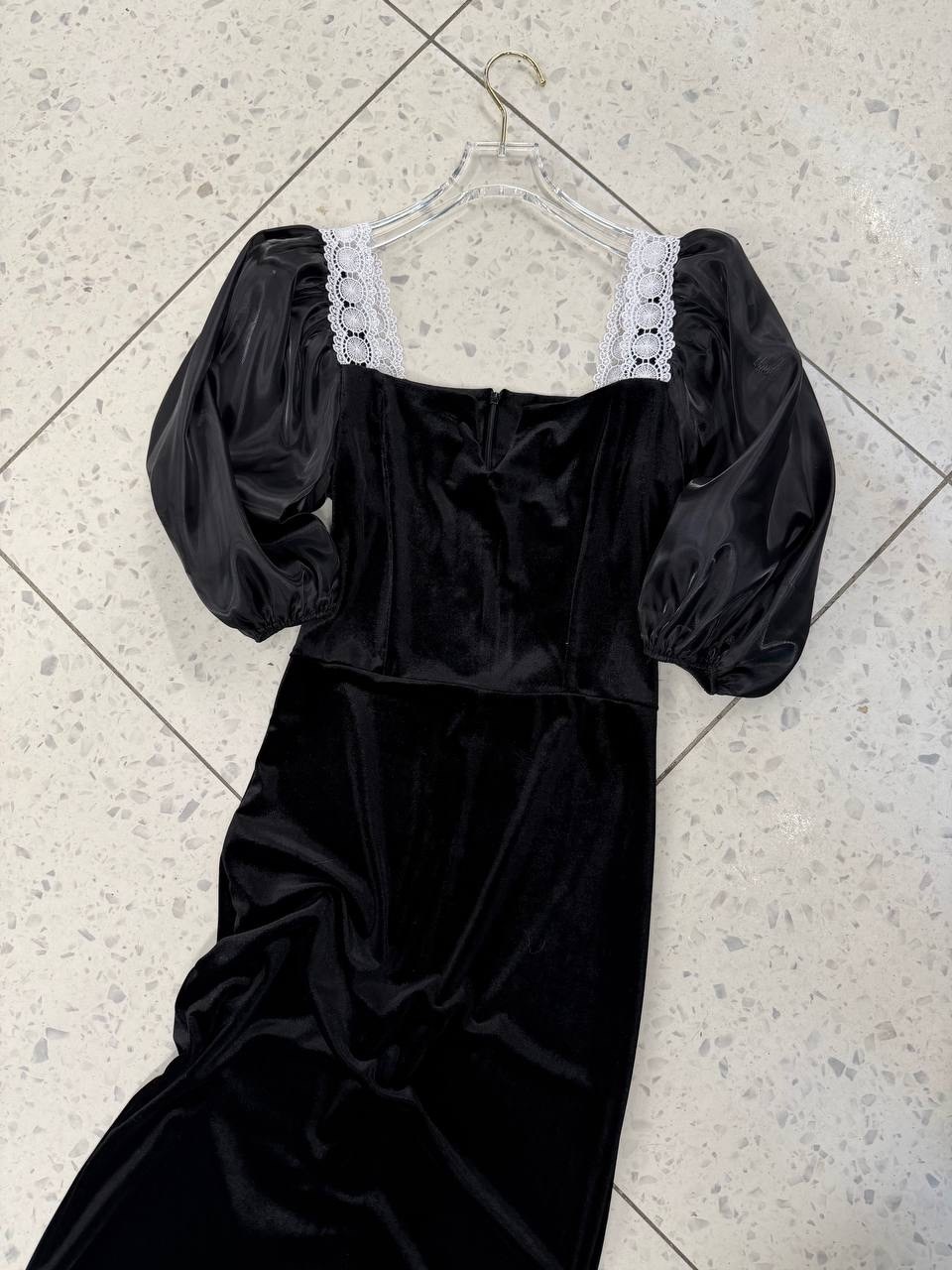 бархатное платье цум,платье с прозрачными рукавами,бархатное платье с прозрачными рукавами,бархатное платье с шифоновыми рукавами,бархатное платье