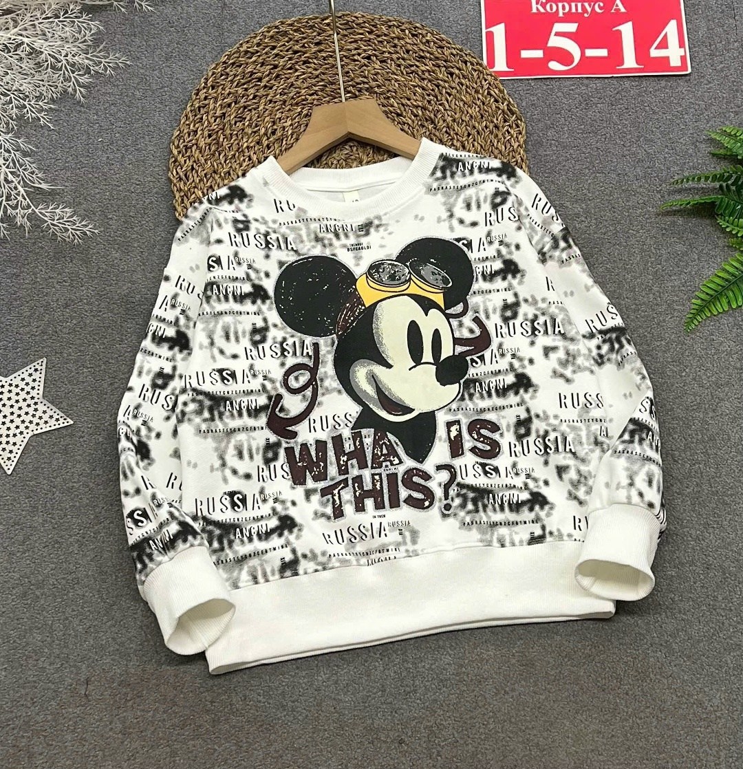 детская кофта,кофта свитшот для девочек,свитшот для девочки минни,детский свитшот кофта,свитшот женская
