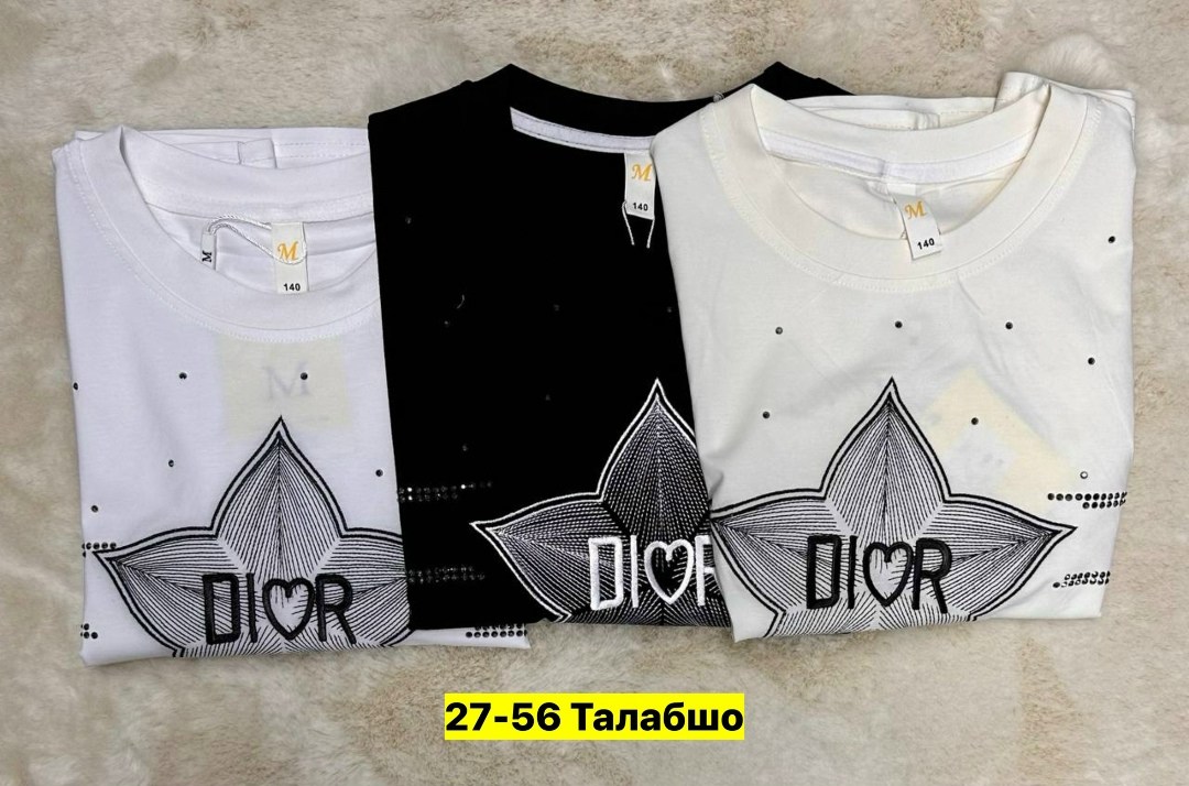 детская футболка,детская футболка белая,футболка dior,футболка для девочек,футболки и майки