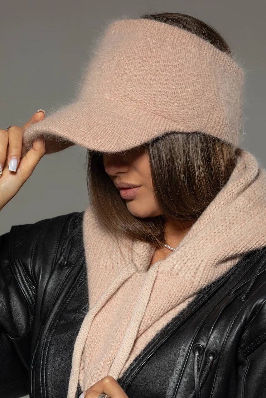 капор из ангоры,капор женский капюшон,капор женский вязаный,капор капюшон,капор ангора