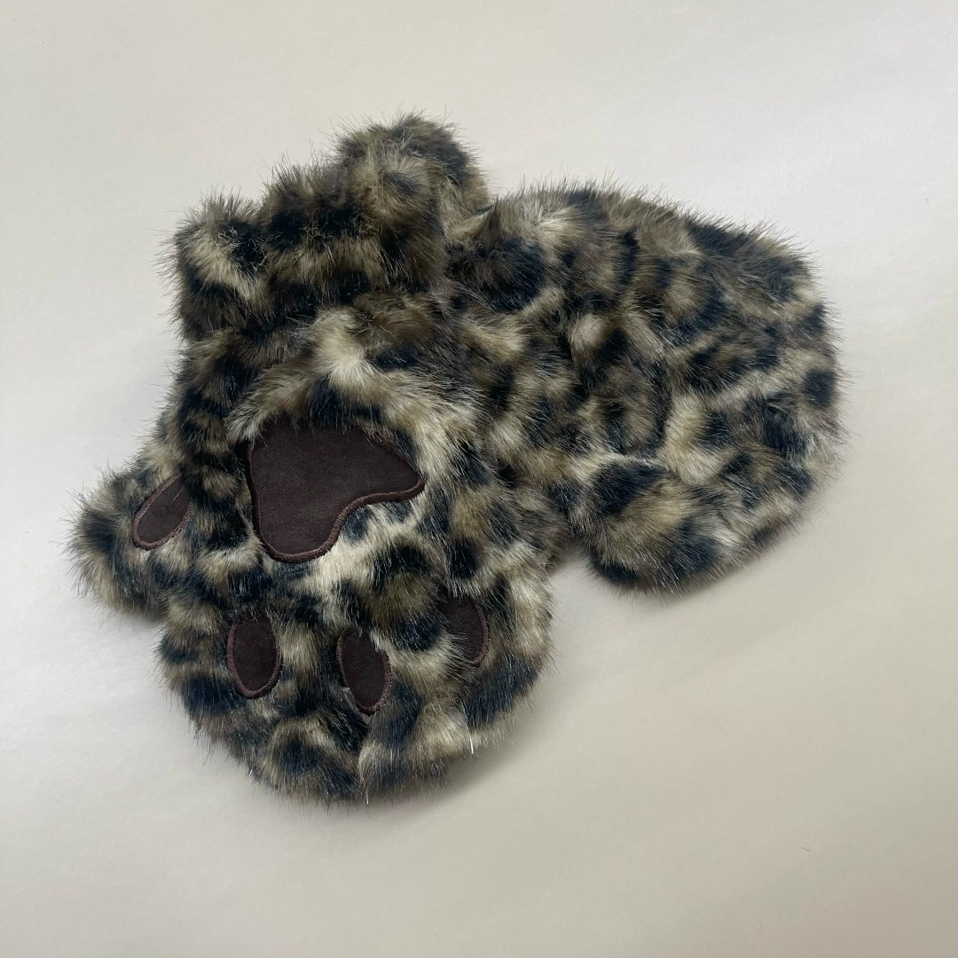 варежки зимние меховые леопард nc store,варежки меховые женские,варежки меховые,варежки теплые меховые леопардовые ugg,женские варежки