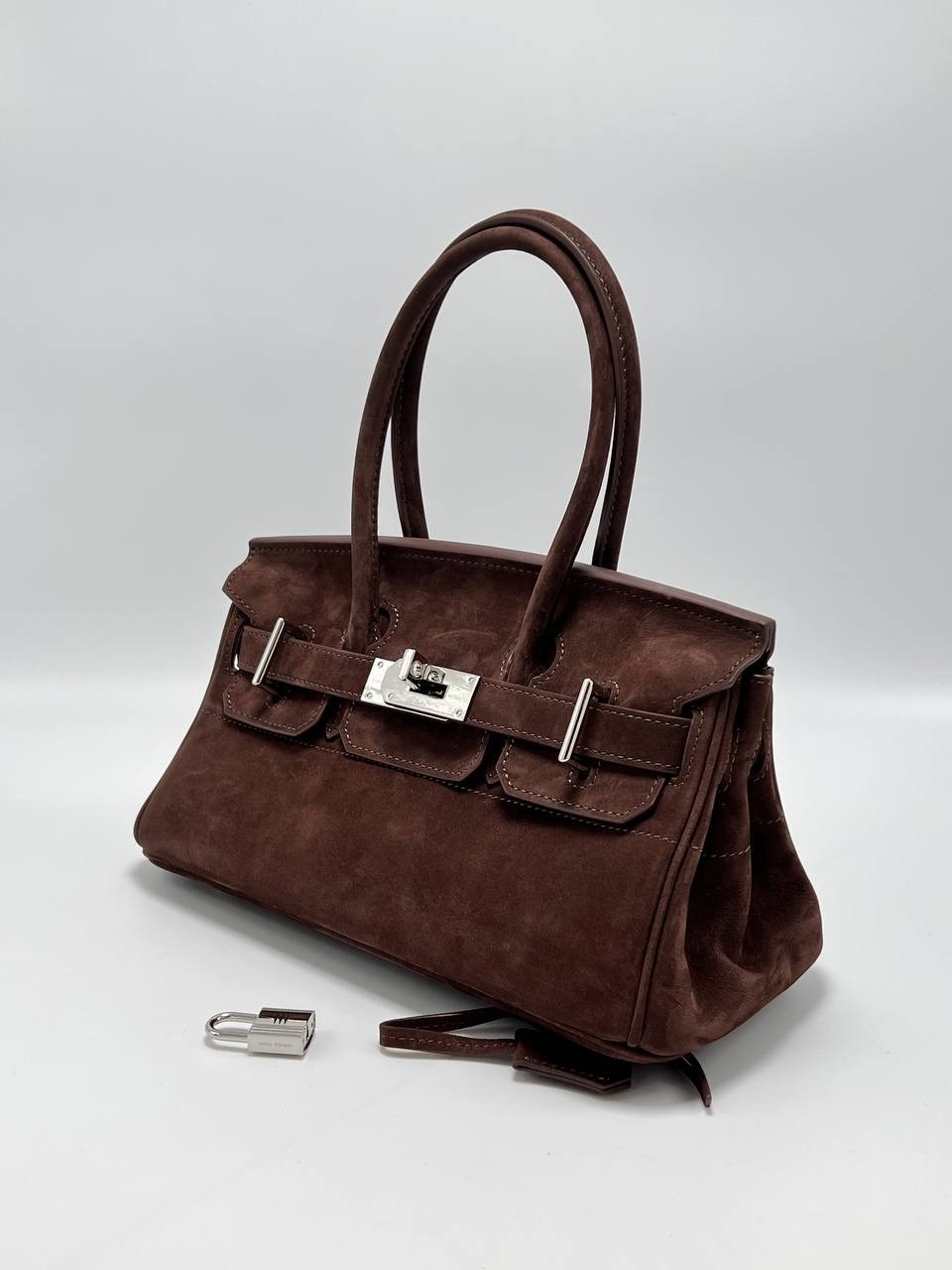 замшевая сумка,сумка hermes birkin замшевая,сумка,женская сумка,сумка hermes birkin 35-28 см из натуральной замши