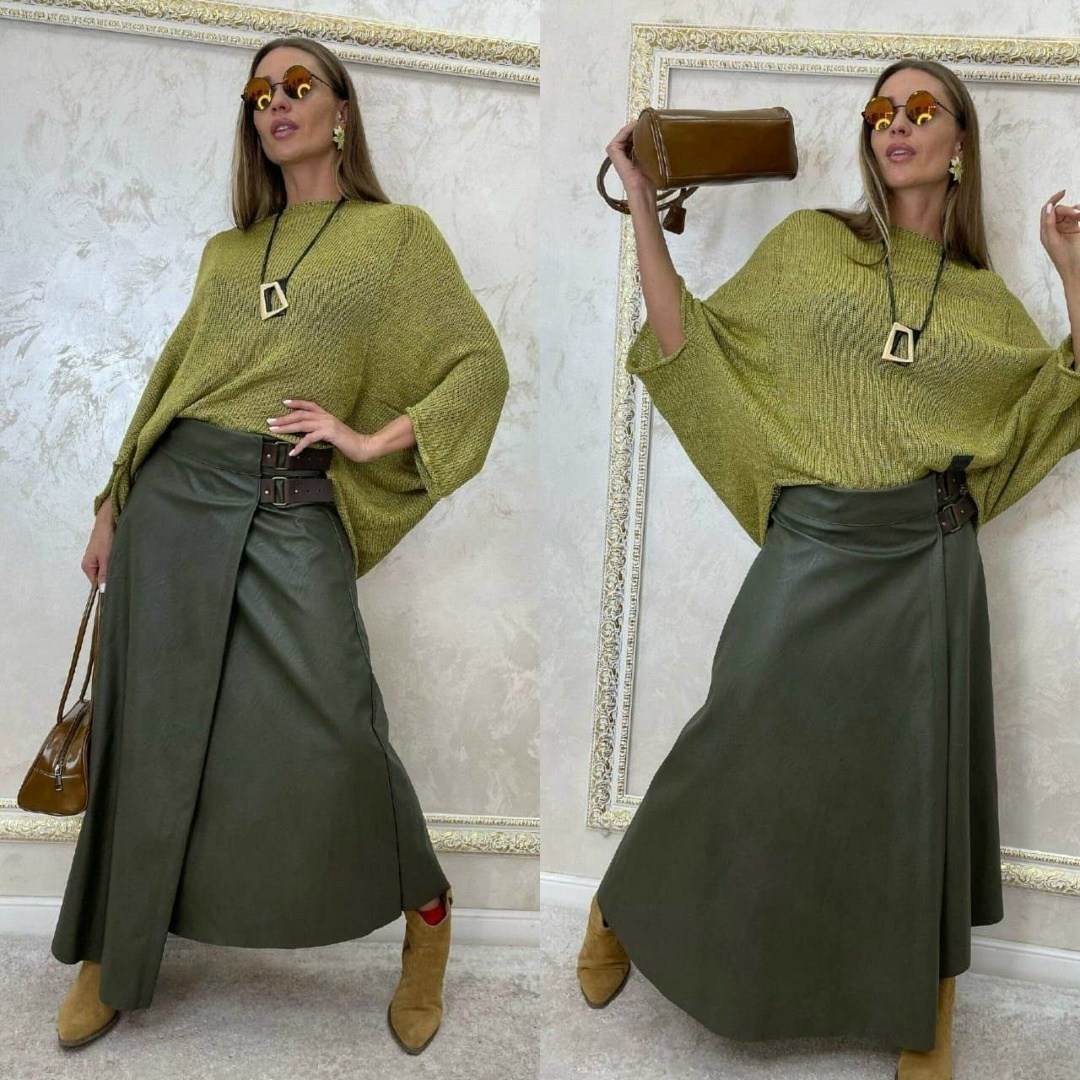 коричневая кожаная юбка,коричневая юбка,кожаная юбка,юбка миди,юбка стильная