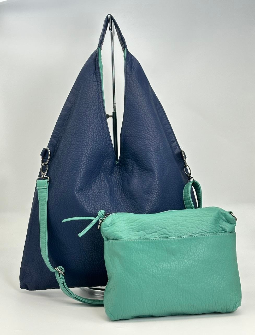 сумка хобо на плечо,комплект сумка,сумка,сумка эко,двусторонняя сумка