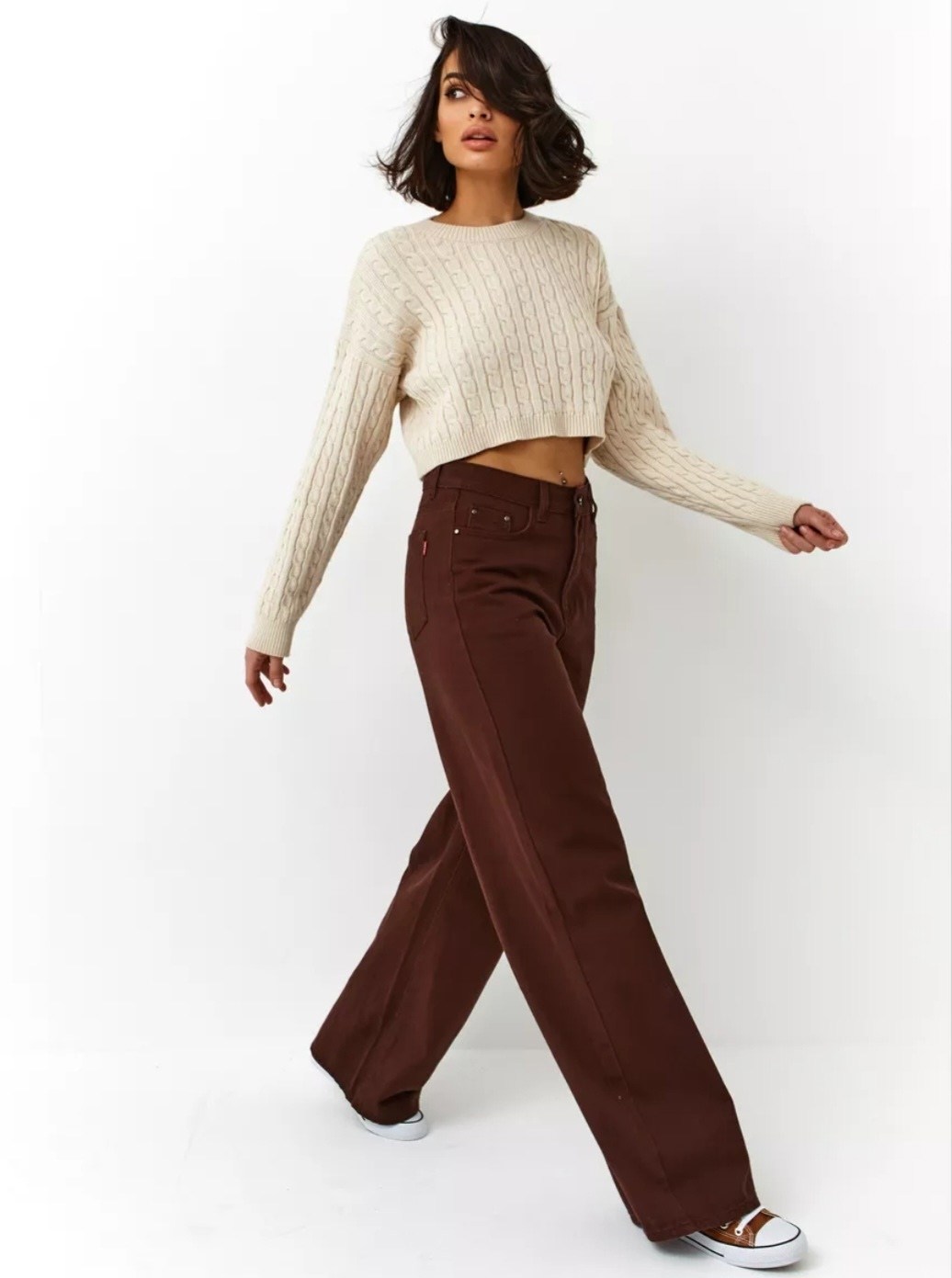 коричневые джинсы,коричневые джинсы женские,джинсы широкие коричневые,джинсы широкие,коричневые джинсы клеш