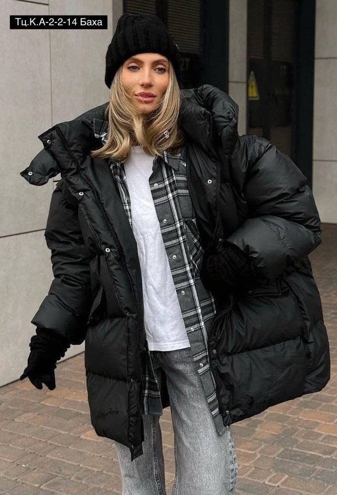 оверсайз пуховик,черный пуховик,пуховик,пуховик в стиле oversize,куртка оверсайз