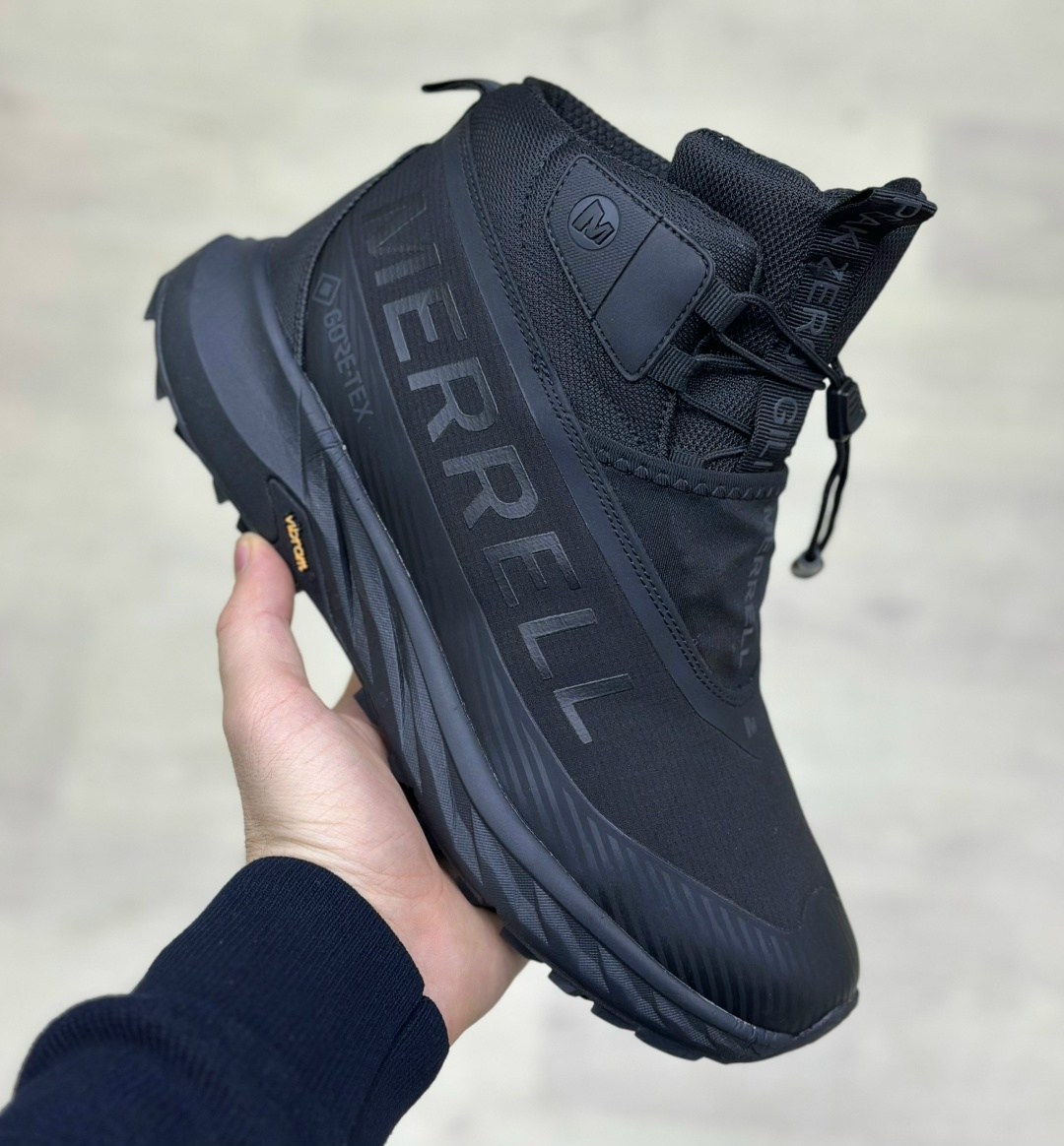 мужские зимние ботинки merrell gore-tex с мехом,ботинки merrell,кроссовки зимние высокие merrell мех,мужская ,кроссовки мужские merrell