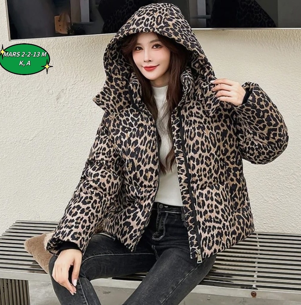 женское хлопковое пальто с леопардовым принтом,свободное женское хлопковое пальто с леопардовым принтом,зимнее теплое стеганое пальто с леопардовым принтом,леопардовая куртка,куртка - пуховик двусторо