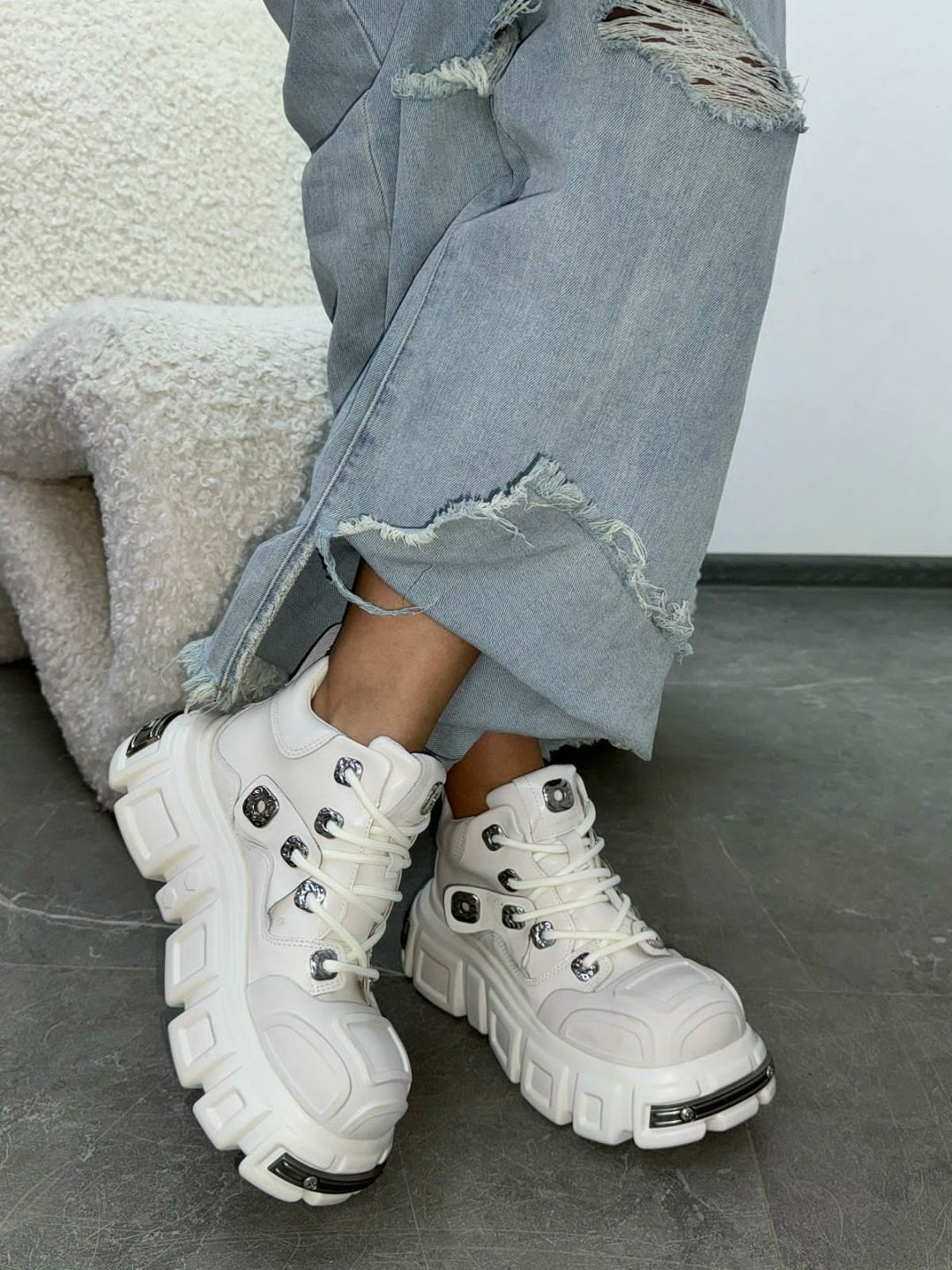 ботинки new rock массивные на высокой подошве,,кроссовки женские balenciaga, на платформе,ботинки нью рок