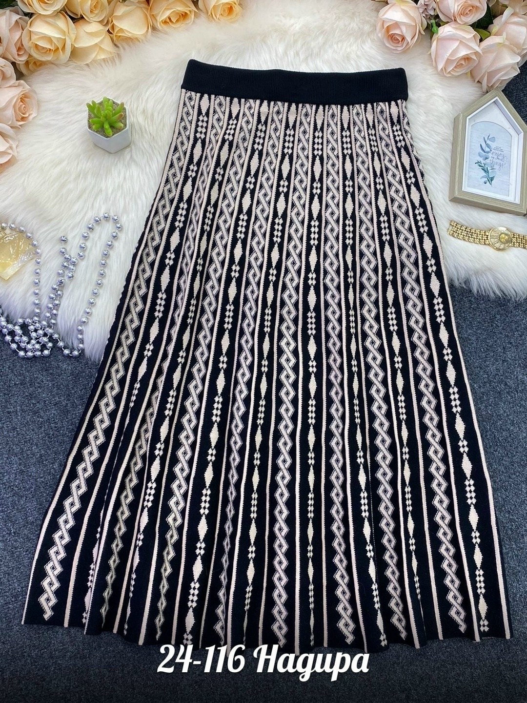 юбка средней длины,юбка с узором,женская вязаная юбка,юбка женская,юбка миди