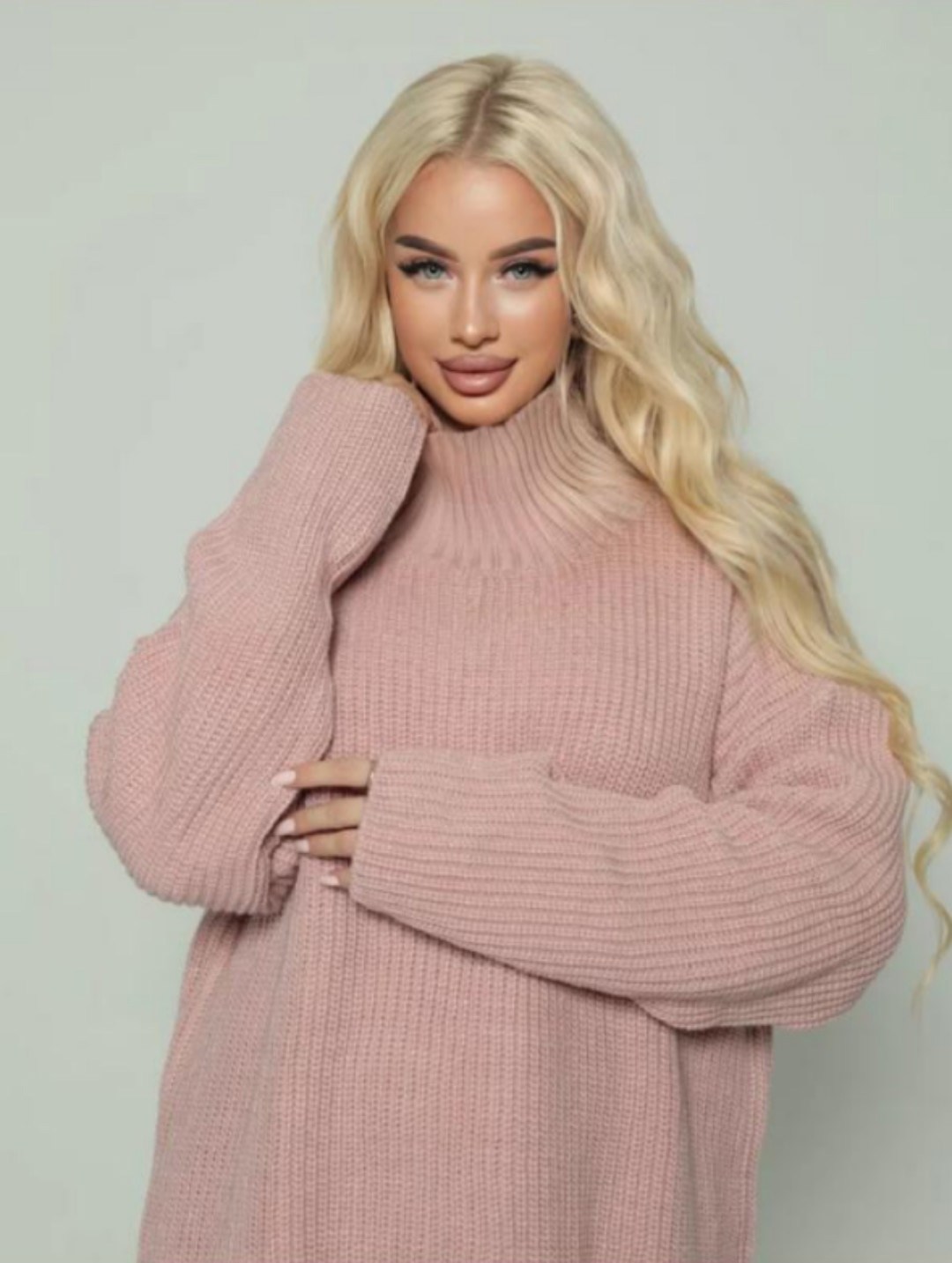 женский свитер оверсайз с высоким горлом happyfox,свитер оверсайз oversize вязаный с горлом удлиненный zhukova care 46802187,свитер оверсайз oversize вязаный с горлом удлиненный zhukova care,теплый бе